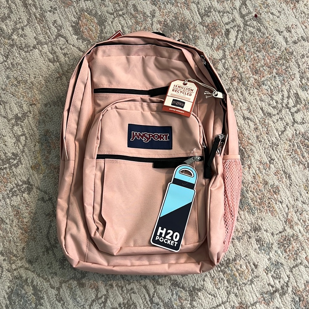 Light Pink Jansport Backpack